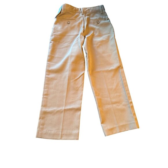 Perry Ellis Portfolio Mens Taupe Dress Pants Size 7 Reg Adjustable Waist Polyest - Picture 4 of 6